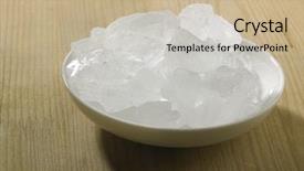  Presentation with candy cane - Slide deck featuring rock candy in a saucer background and a  colored foreground