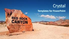  Presentation with united states - Cool new presentation with rock canyon entrance in nevada backdrop and a ocean colored foreground