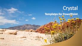  Presentation with las vegas nevada - Presentation design enhanced with rock canyon las vegas nevada background and a teal colored foreground