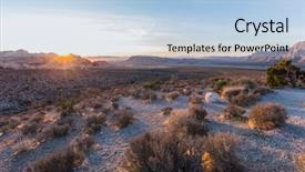  Presentation with las vegas nevada - Presentation theme having rock canyon national conservation area background and a light blue colored foreground