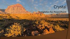  Presentation with las vegas - Slide set enhanced with rock canyon national conservation area background and a seafoam green colored foreground