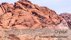  Presentation with las vegas nevada - Colorful slide deck enhanced with rock canyon national conservation area backdrop and a coral colored foreground