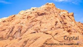  Presentation with las vegas nevada - Colorful presentation theme enhanced with rock canyon national conservation area backdrop and a coral colored foreground
