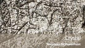  Presentation with petroglyphs - Presentation design consisting of rock carvings petroglyphs of hourses background and a gray colored foreground