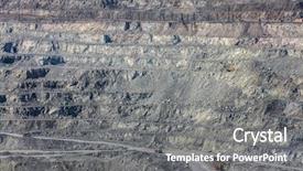 Presentation with rock - Audience pleasing presentation design consisting of rock dumps - asbestos quarry backdrop and a gray colored foreground