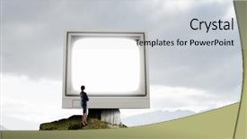  Presentation with old desktop computer - Amazing PPT layouts having rock dumps - old computer monitor mixed media backdrop and a light gray colored foreground