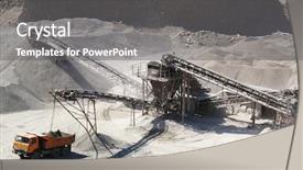  Presentation with sand - Audience pleasing theme consisting of rock dumps - sand-pit backdrop and a  colored foreground