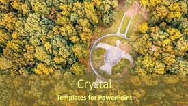  Presentation with peoples - Slide deck consisting of rock-eagle-putnam-county-georgia background and a tawny brown colored foreground