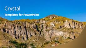  Presentation with armenia - Slide set featuring rock-forest-of-zangezur-mountains background and a teal colored foreground