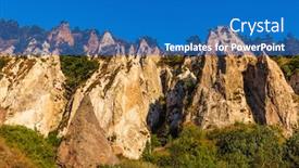  Presentation with armenia - Presentation theme having rock-forest-of-zangezur-mountains background and a teal colored foreground