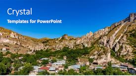  Presentation with armenia - PPT layouts consisting of rock-forest-of-zangezur-mountains background and a gray colored foreground