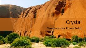  Presentation with outback australia - PPT layouts consisting of rock formation central australia outback background and a  colored foreground