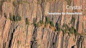  Presentation with erosion - PPT layouts with rock-formations-due-to-erosion background and a coral colored foreground