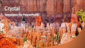  Presentation with rock - PPT layouts featuring rock formations in bryce canyon background and a  colored foreground