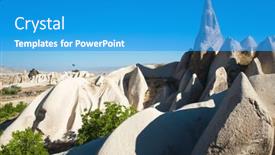  Presentation with cappadocia - Slides consisting of rock-formations-in-cappadocia-blue background and a teal colored foreground