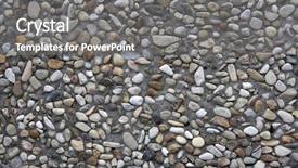  Presentation with foundation - Presentation theme having rock foundation - exposed aggregate concrete background and a gray colored foreground