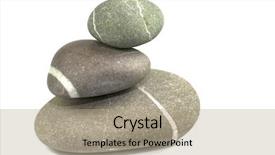  Presentation with foundation - Beautiful presentation theme featuring rock foundation - three pebbles balancing on each backdrop and a coral colored foreground