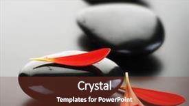  Presentation with stones - Slide set with rock health - spa stones background and a tawny brown colored foreground