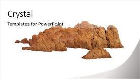  Presentation with rock - Colorful presentation design enhanced with rock isolated on white background backdrop and a  colored foreground