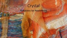  Presentation with petra jordan - Audience pleasing presentation theme consisting of rock layers - abstract colorful patterns in sandstone backdrop and a red colored foreground