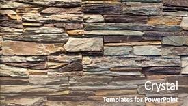  Presentation with rock stone - Cool new presentation design with rock layers - modern stone background backdrop and a gray colored foreground