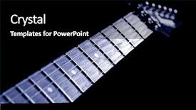  Presentation with mechanics - Presentation theme with rock mechanics - guitar head background and a  colored foreground