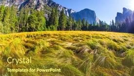  Presentation with nevada - Colorful slide deck enhanced with rock-monolith-el-capitan-yosemite backdrop and a tawny brown colored foreground