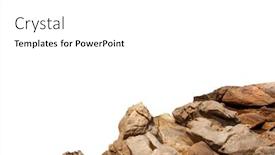  Presentation with rock painting - Colorful slide set enhanced with rock mountain slope foreground close-up isolated on white background element for matte painting copy space backdrop and a white colored foreground