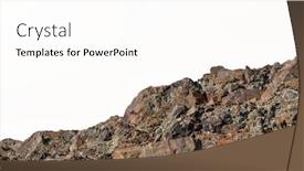  Presentation with rock painting - Slide deck featuring rock-mountain-slope-foreground-close background and a white colored foreground