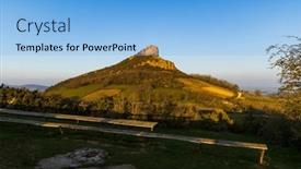  Presentation with vineyards - Theme enhanced with rock-of-solutre-with-vineyards and a light blue colored foreground