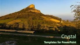  Presentation with vineyards - Theme consisting of rock-of-solutre-with-vineyards and a wine colored foreground