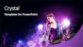  Presentation with black girl - Presentation design consisting of rock-passionate-girl-with-black background and a black colored foreground