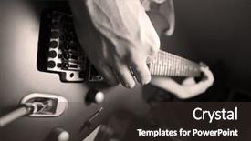  Presentation with performance - Slides enhanced with rock performance background and a  colored foreground