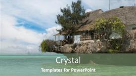  Presentation with zanzibar - Presentation featuring rock-restaurant-over-the-sea and a seafoam green colored foreground