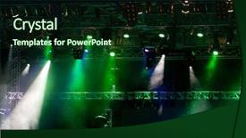  Presentation with stage lights - Theme consisting of instant messaging in the form background and a light gray colored foreground