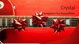  Presentation with music rock roll - Audience pleasing slide deck consisting of text learning never ends on backdrop and a light gray colored foreground