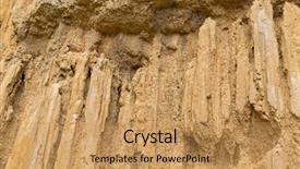  Presentation with chiang mai - Presentation design featuring rock sculptured by water wind background and a coral colored foreground