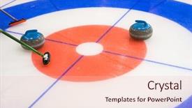  Presentation with curling - Audience pleasing presentation theme consisting of rock slide - curling stones equipment backdrop and a lemonade colored foreground