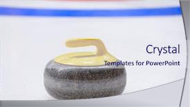  Presentation with curling - Presentation enhanced with rock slide - curling background and a sky blue colored foreground