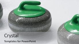  Presentation with curling - Slide set consisting of rock slide - curling background and a light gray colored foreground