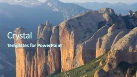  Presentation with rock - Amazing PPT layouts having rock spires known as mallos backdrop and a ocean colored foreground