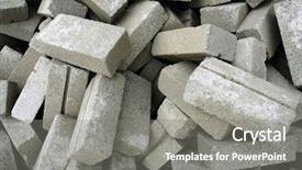  Presentation with raw material - Colorful slides enhanced with rock stack bundle - raw material of brick backdrop and a gray colored foreground