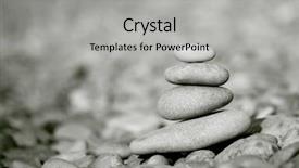  Presentation with stack - Slides consisting of rock stack sea background and a light gray colored foreground