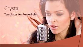  Presentation with rock star - Colorful slide deck enhanced with rock star singing backdrop and a lemonade colored foreground