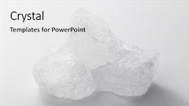  Presentation with sugar - Slides consisting of rock sugar at the white background and a  colored foreground