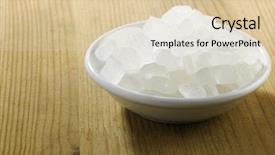  Presentation with sugar - PPT theme consisting of rock sugar in a saucer background and a  colored foreground