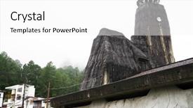  Presentation with popular - PPT theme with rock temple el penol background and a white colored foreground