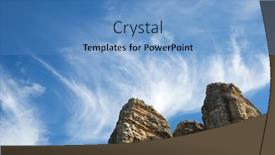  Presentation with rock wall - Slide deck consisting of rock wall named as masmut rocks in penarroya de tastavins teruel aragon spain background and a teal colored foreground