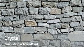  Presentation with castle wall - Colorful slide deck enhanced with rock wall backdrop and a gray colored foreground