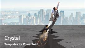  Presentation with gap - Audience pleasing presentation theme consisting of rocket from rock gap backdrop and a gray colored foreground